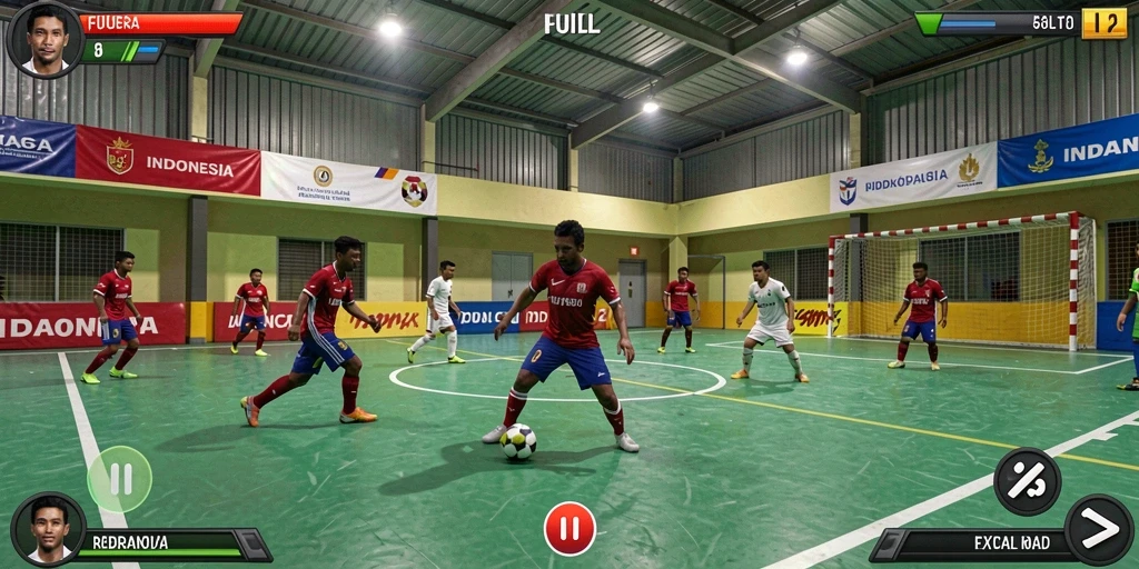 Tampilan layar permainan yang menarik dan penuh warna.