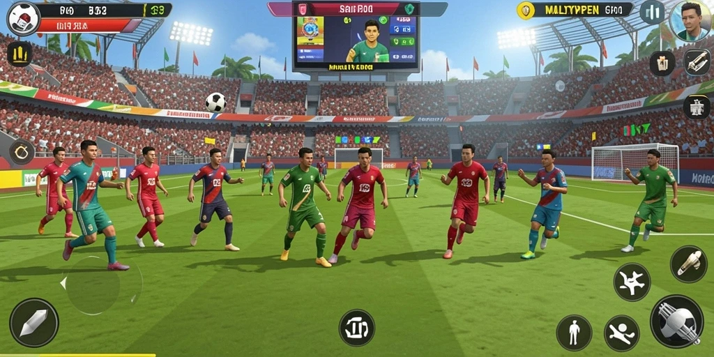 Tampilan layar awal yang menarik dan penuh warna.