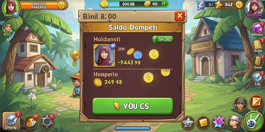 Tangkapan layar menunjukkan tampilan antarmuka game yang menarik.