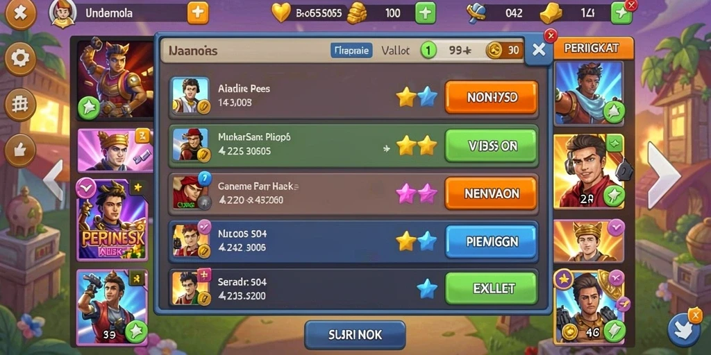 Screenshot menunjukkan aksi epik karakter saat bertempur.