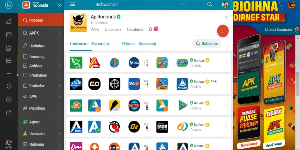 Screenshot menampilkan tampilan awal antarmuka yang menarik.