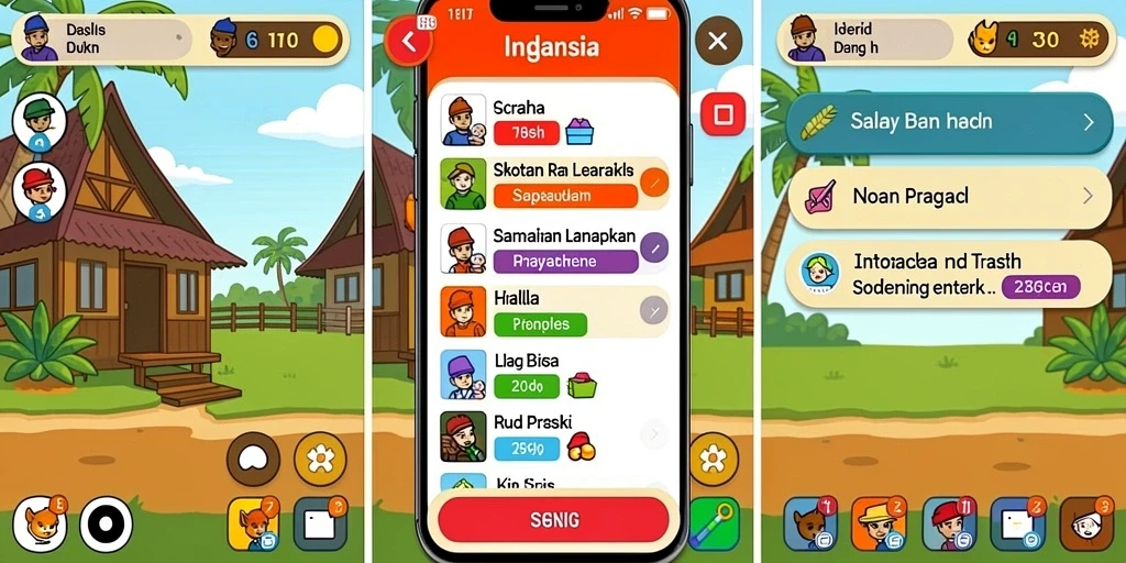 Tangkapan layar dari permainan yang menunjukkan level menantang.